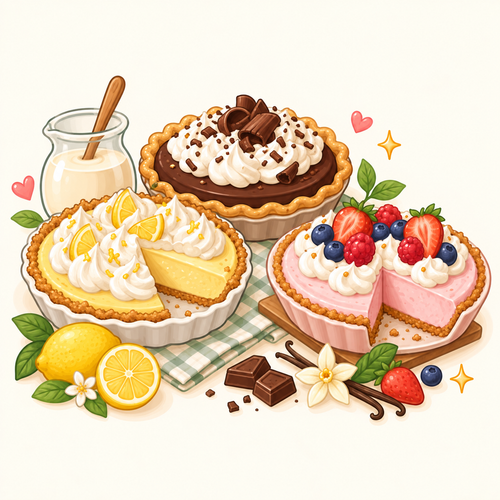 Cream, Custard & No-Bake Pies